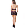 Livco Corsetti Fashion - T-Shirt + String Leisa Lc 20201 Avec Dentelle Noir L/Xl
